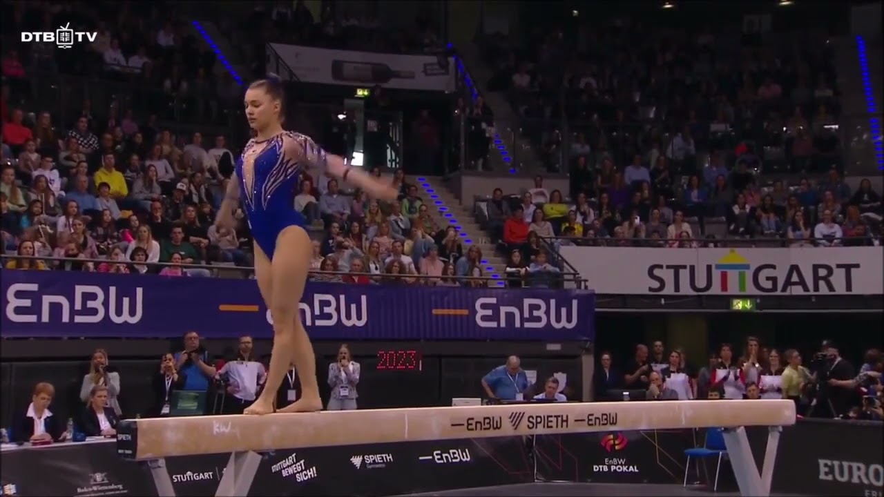 Jessica Schlegel (GER) Beam D-Score 2023 DTB Pokal EF (2022-24 Code)