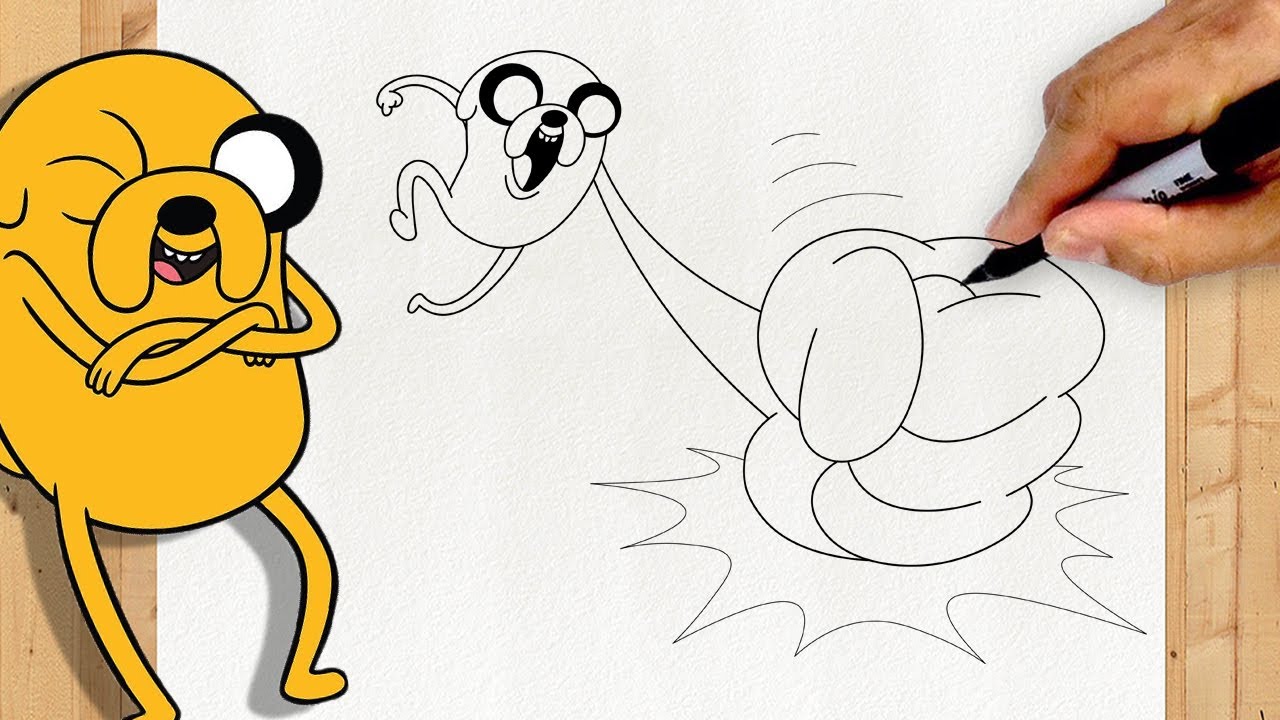 Como Desenhar o Jake do Hora de Aventura