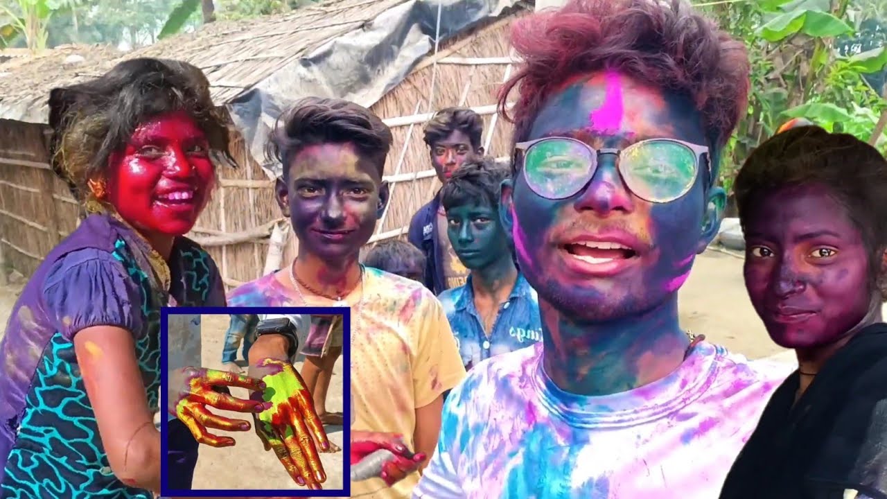 Holi putai in village  ||  #holi #holiputai