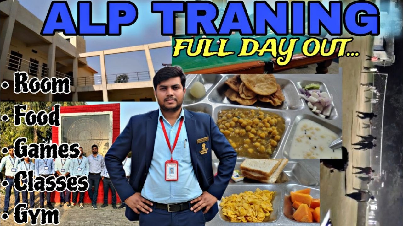 ALP Training Full Day Vlog | Classes, Food, Games at ZRTI Chandusi | #railway #vlog #train #alp