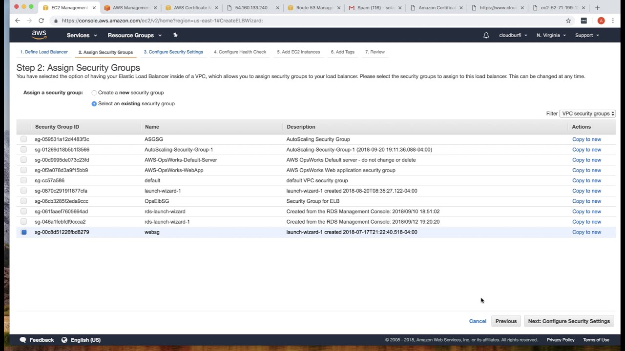 AWS Classic Load Balancer (ELB) with ACM and Route 53