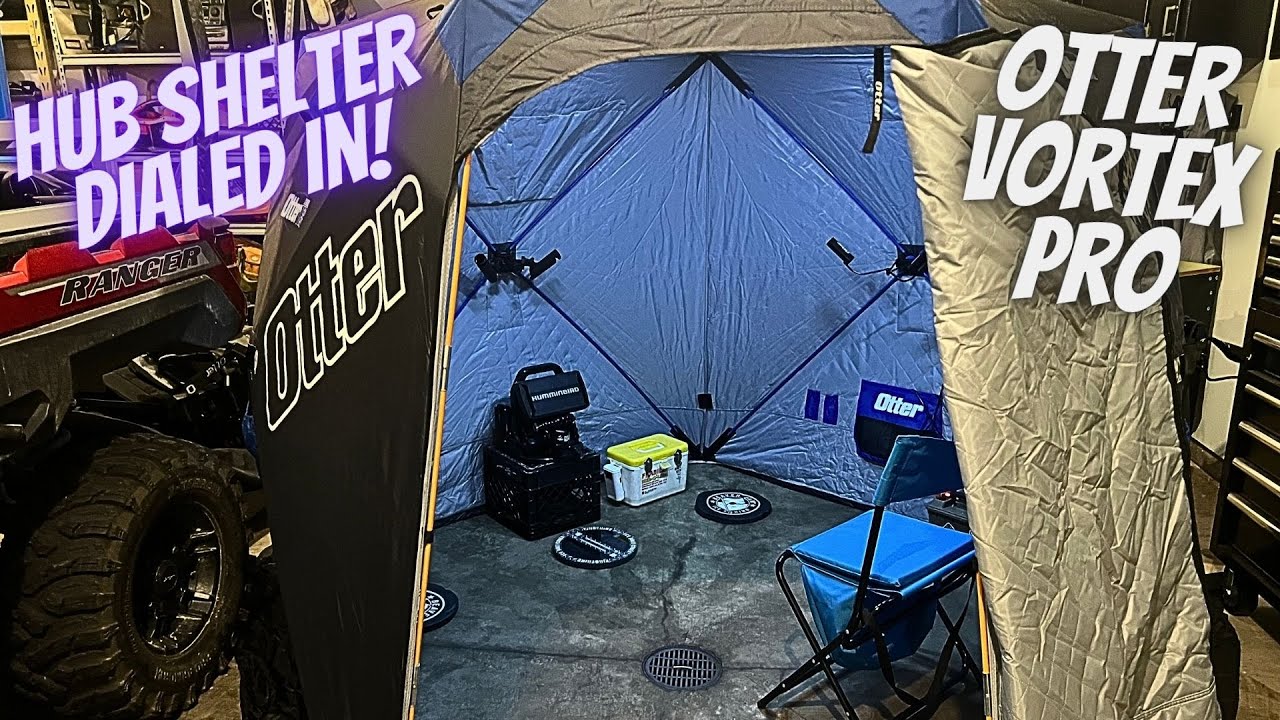 #169 Обзор палатки для подледной рыбалки Otter Vortex Pro Cabin Ice Fishing Hub Shelter - Лучшие ...