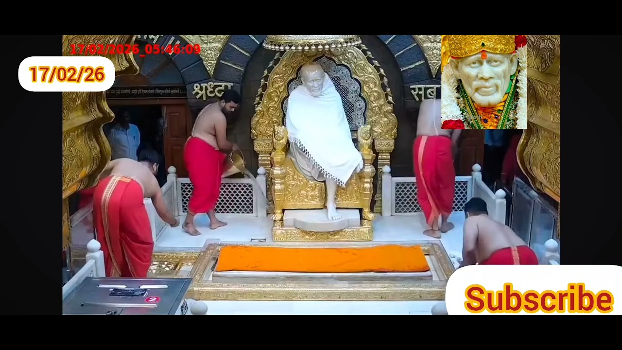Sai Baba Darshan Live Kakad Arati 17/02/26