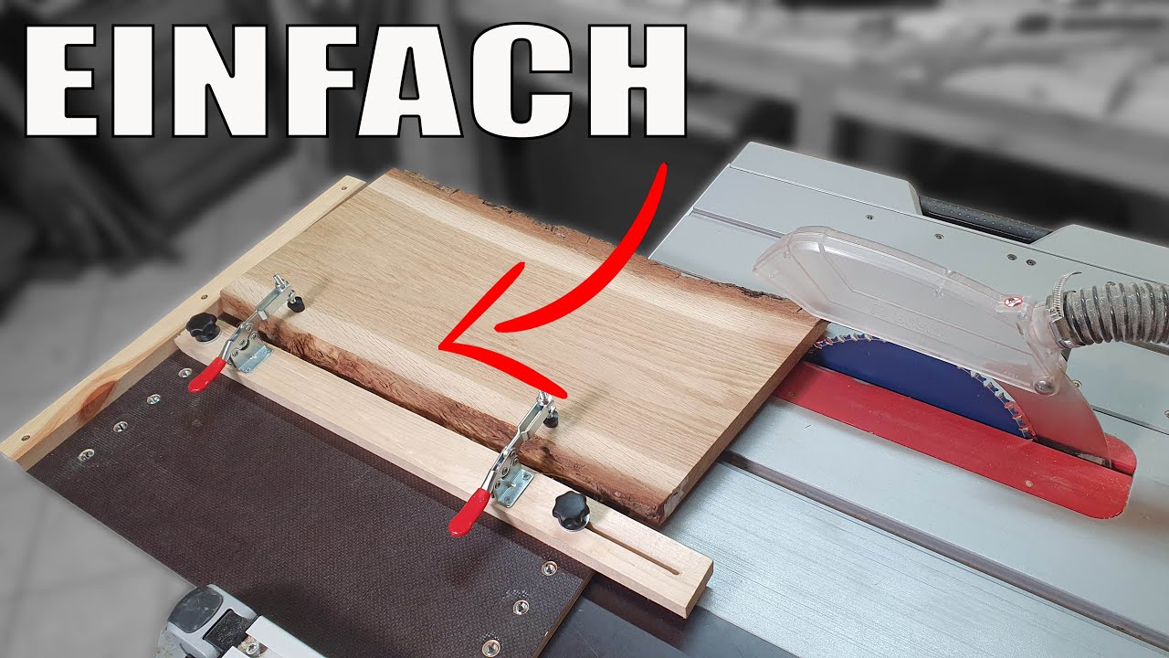 Holz abrichten mit der Tischkreissäge - Holz besäumen mit der Kreissäge - einfach, schnell und exakt
