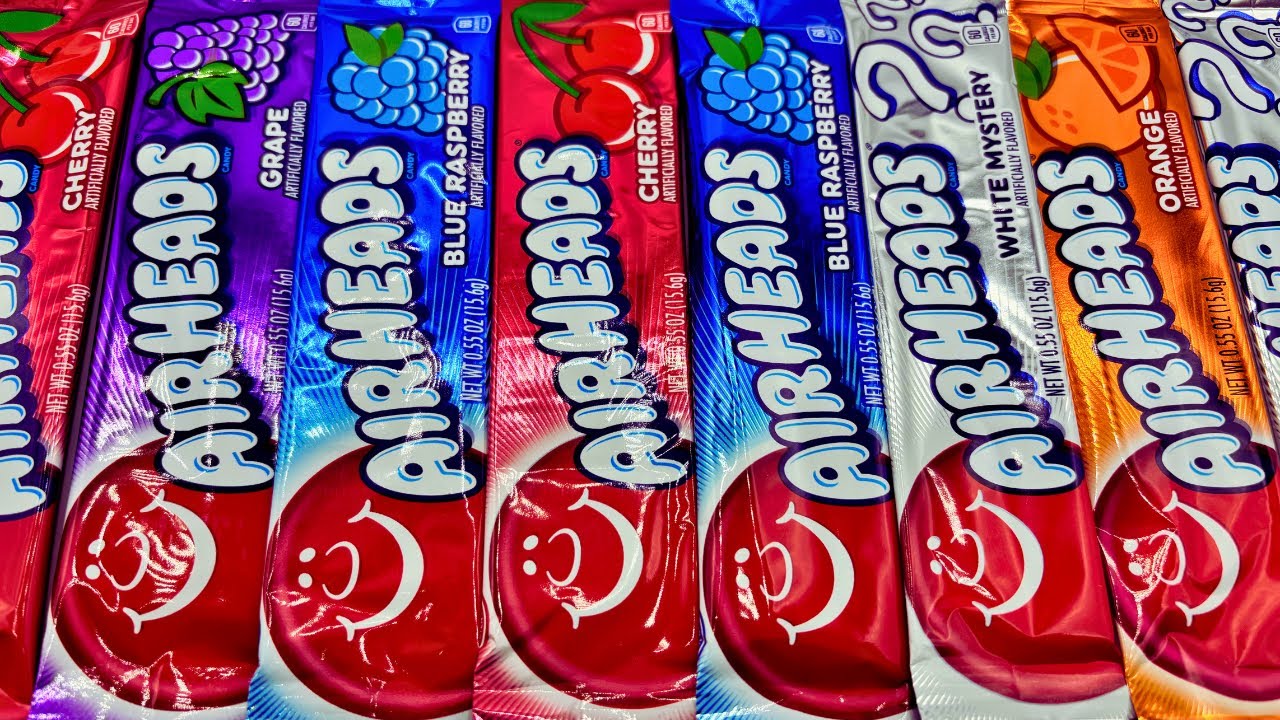 Пробую конфетные вкусы Airheads / ASMR / шёпот