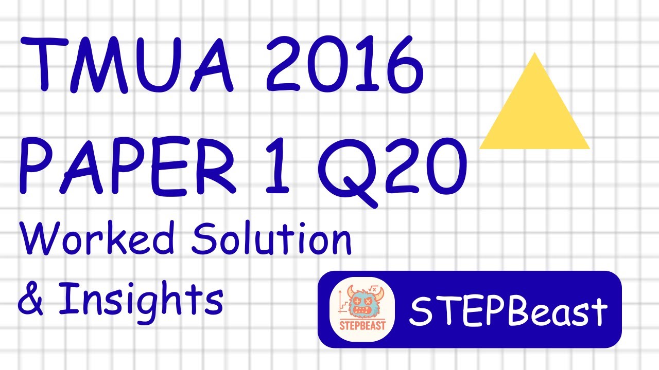 STEPBeast - TMUA 2016P1/Q20 (Mensuration)
