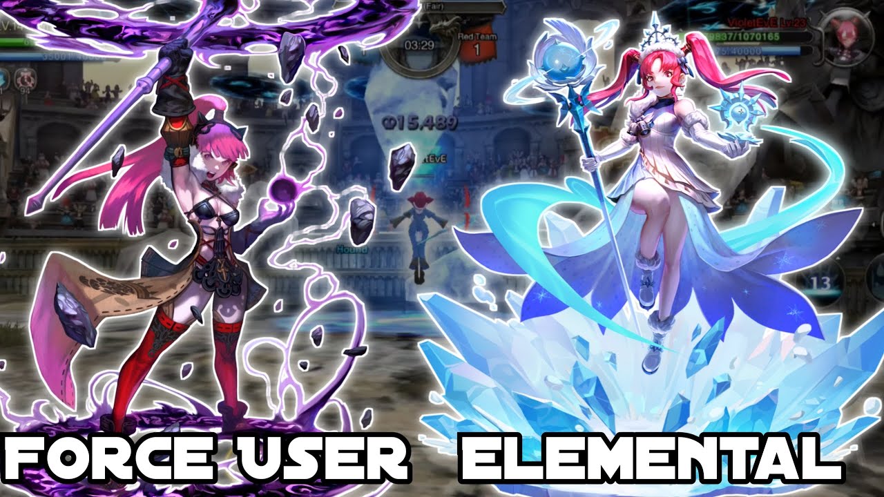 Sorceress [Force User & Elemental Lord] PVP Gameplay Dragon Nest Rebirth of Legend