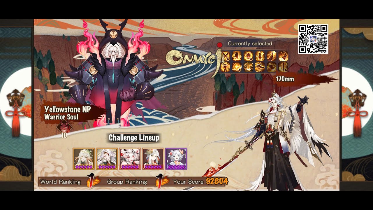 [AREA BOSS - Onmyoji] Yellowstone NP - Warrior Soul 92800+