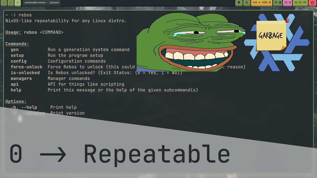 Rebos | From 0 To Repeatable