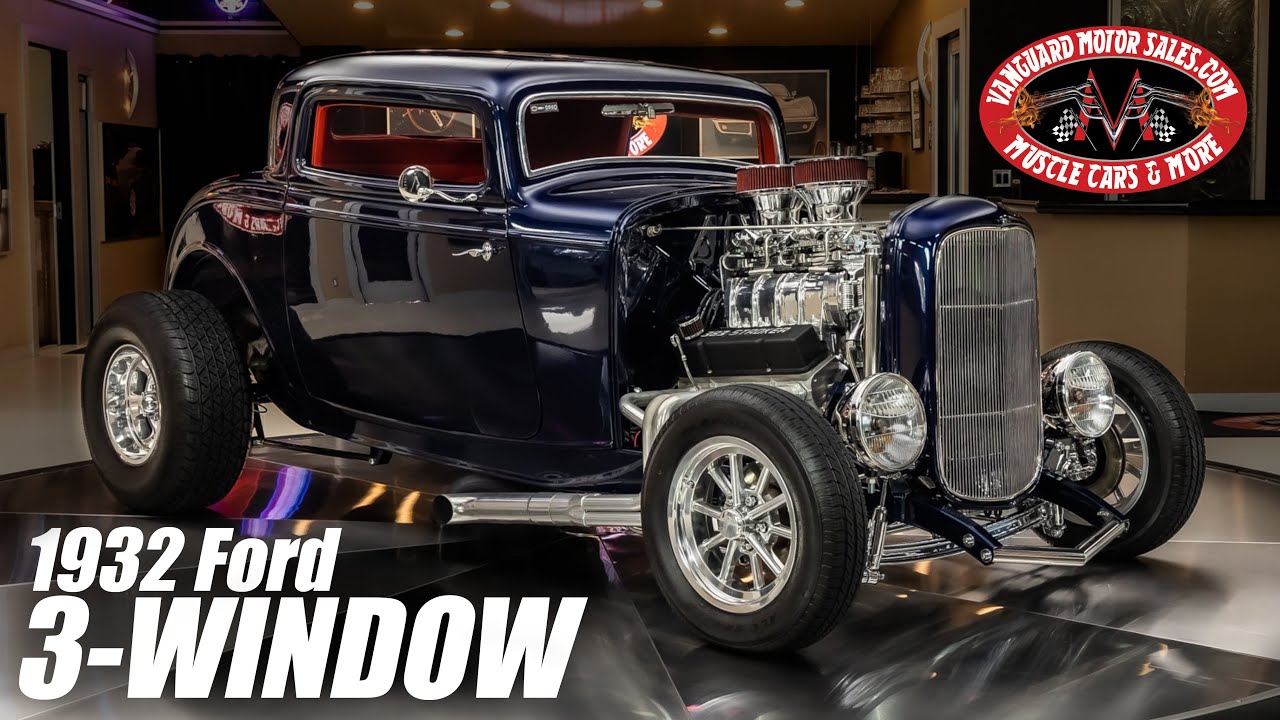 1932 Ford 3 Window Coupe Street Rod For Sale Vanguard Motor Sales #0000