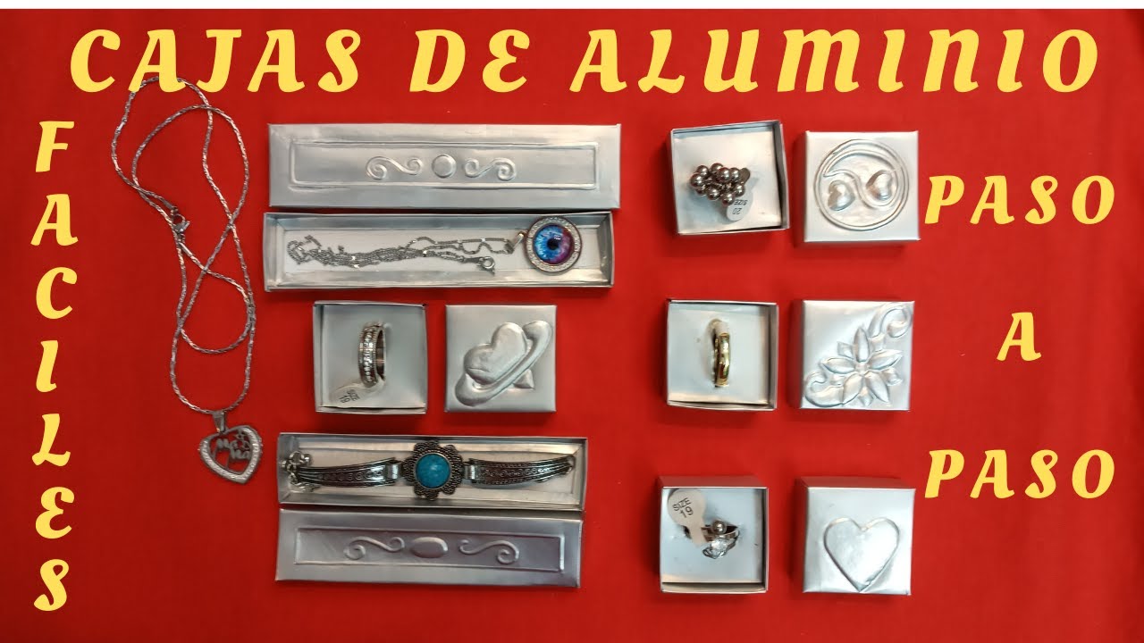 CAJAS DE ALUMINIO, RECICLANDO LATAS DE ALUMINIO. DIY, BOXES OUT OF ALUMINIUM CANS, SODA CANS,
