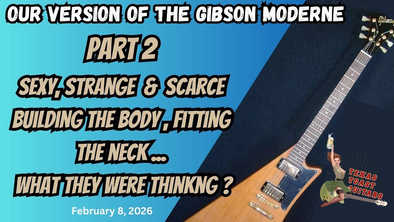 Gibson Moderne, часть 2: Сексуальный, странный и редкий. Создание корпуса, подгонка грифа.