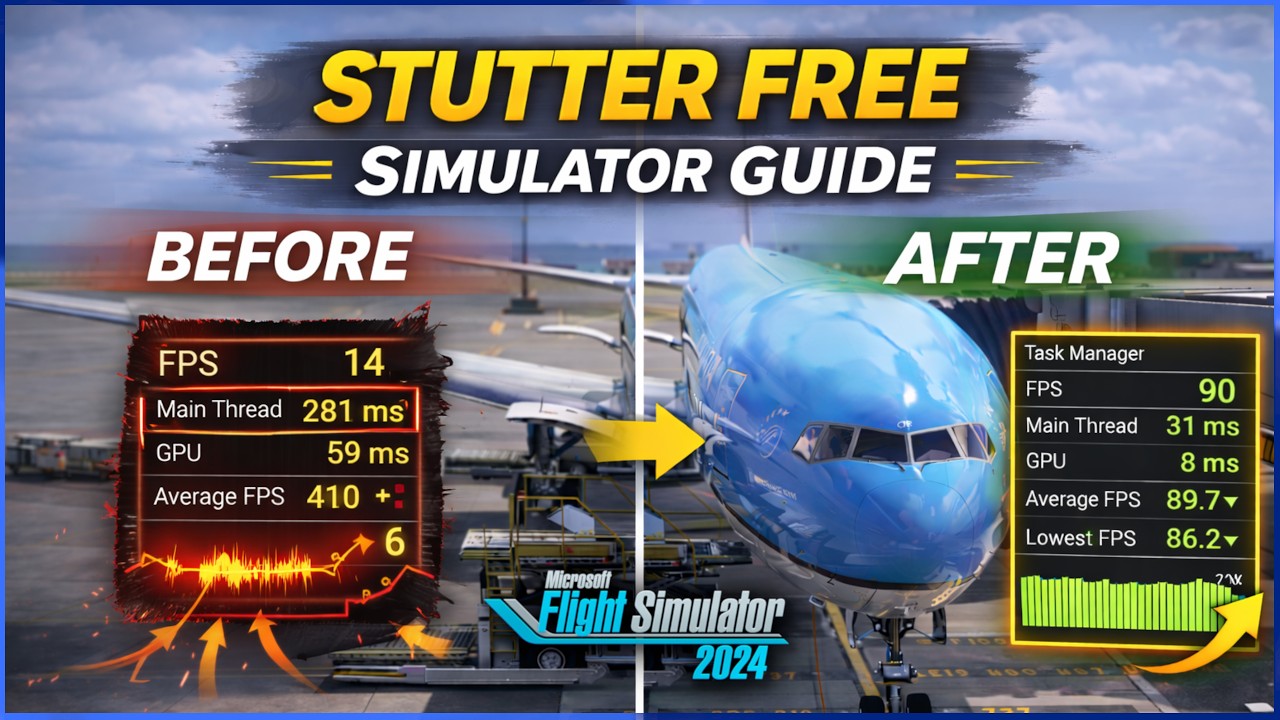 MSFS 2024 - HOW TO FINALLY FIX STUTTERS - Part 1