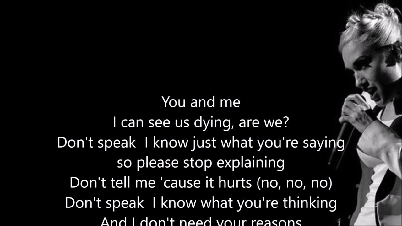 No Doubt - Don't Speak - Scroll Lyrics  