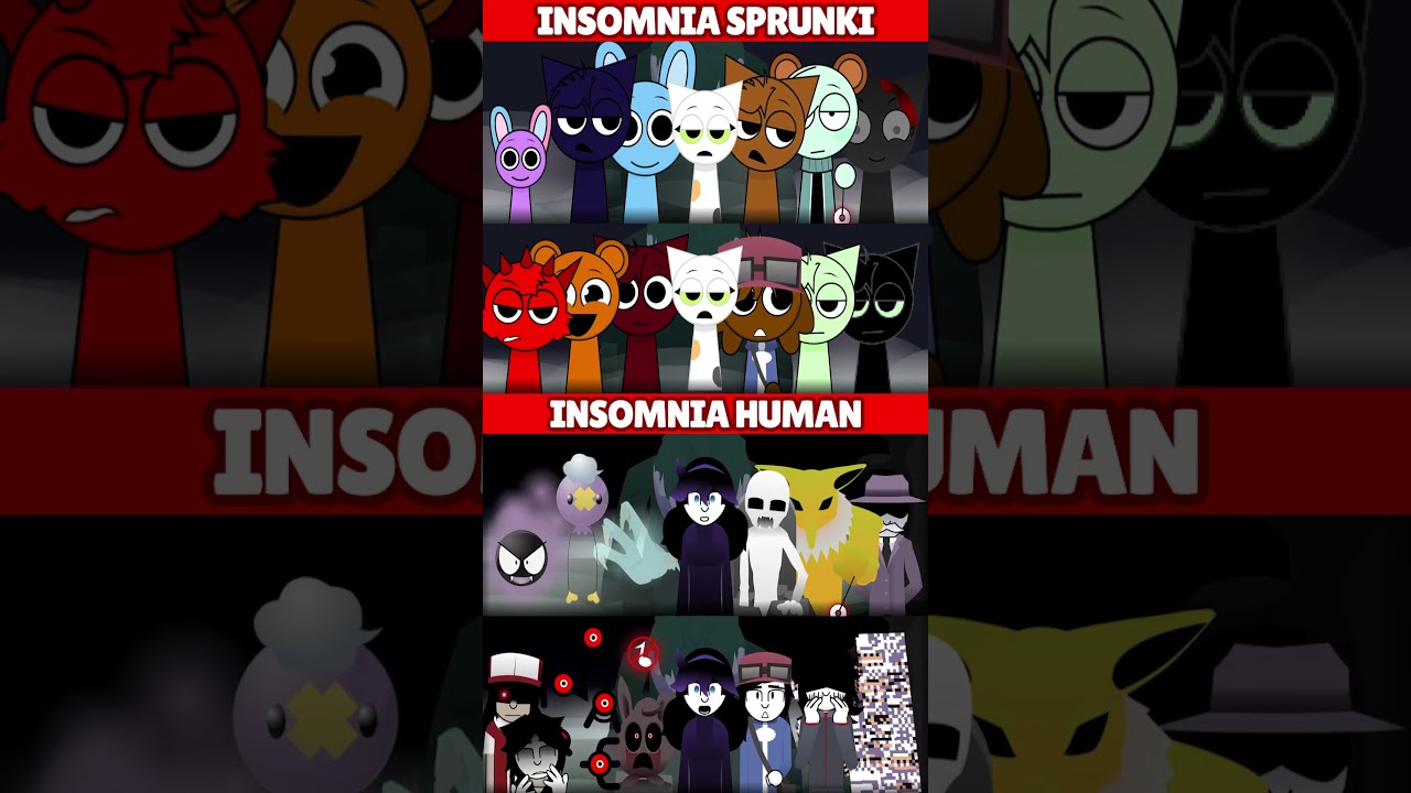 Incredibox Sprunki Insomnia VS Insomnia Human *MIX VERSION*