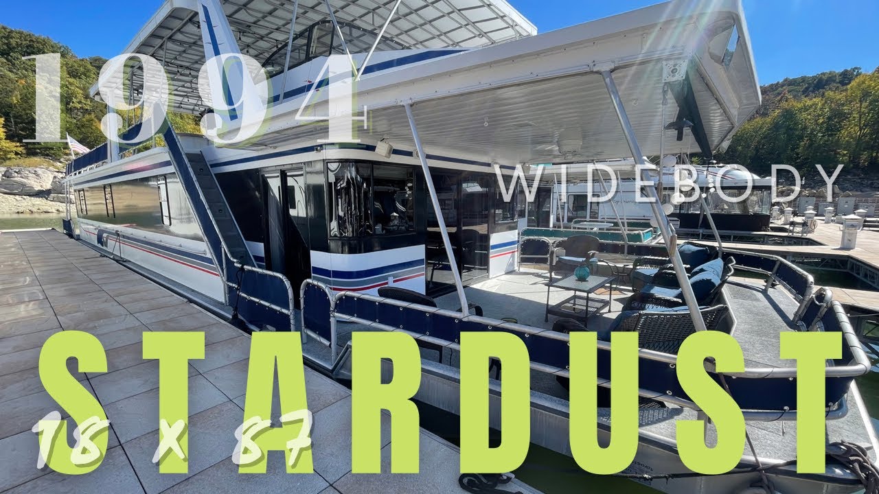 1994 Stardust 18' x 87’ Widebody Houseboat for Sale by HouseboatsBuyTerry.com