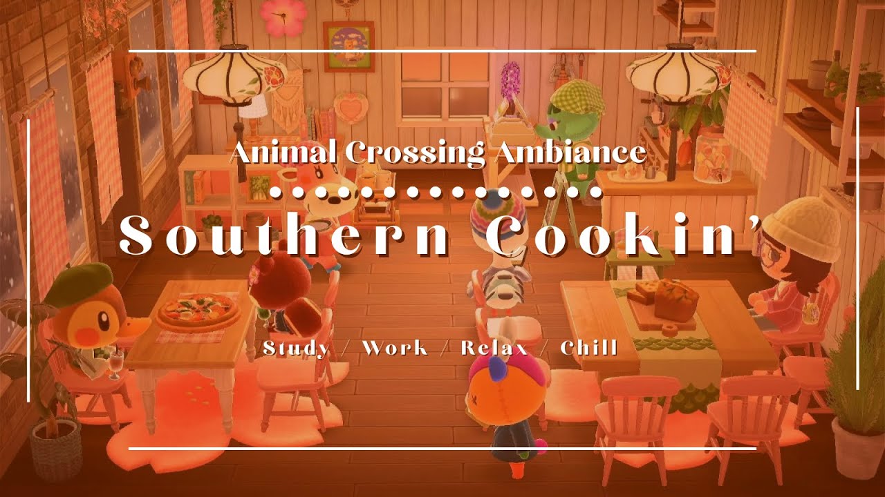 ACNH Ambiance Lo-fi Beats | Restaurant Background with Chatter Noises | HHP Cozy Cottage Restaurant