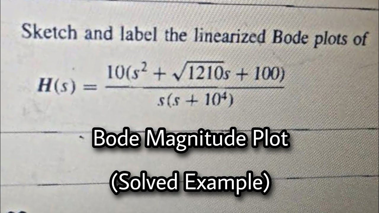 Bode Magnitude Plot (Solved Example)