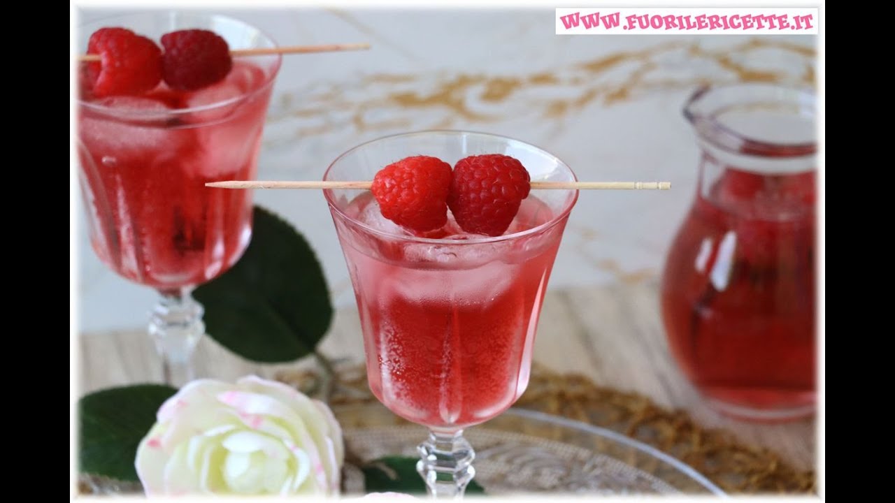 Cocktail analcolico alla fragola o al lampone - ricetta aperitivo