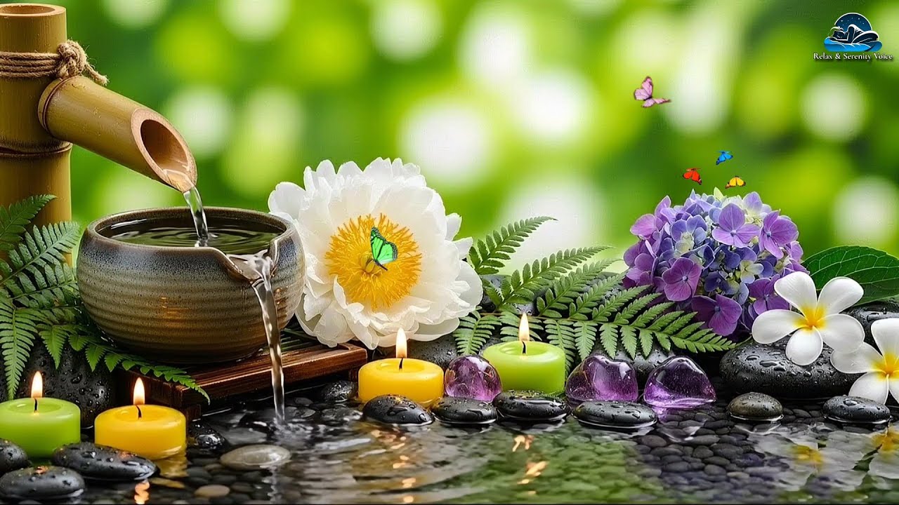 Peaceful Piano Music & Flowing Water Sounds 💦 Relax Mind, Body & Soul | Sleep & Meditation,Spa Music