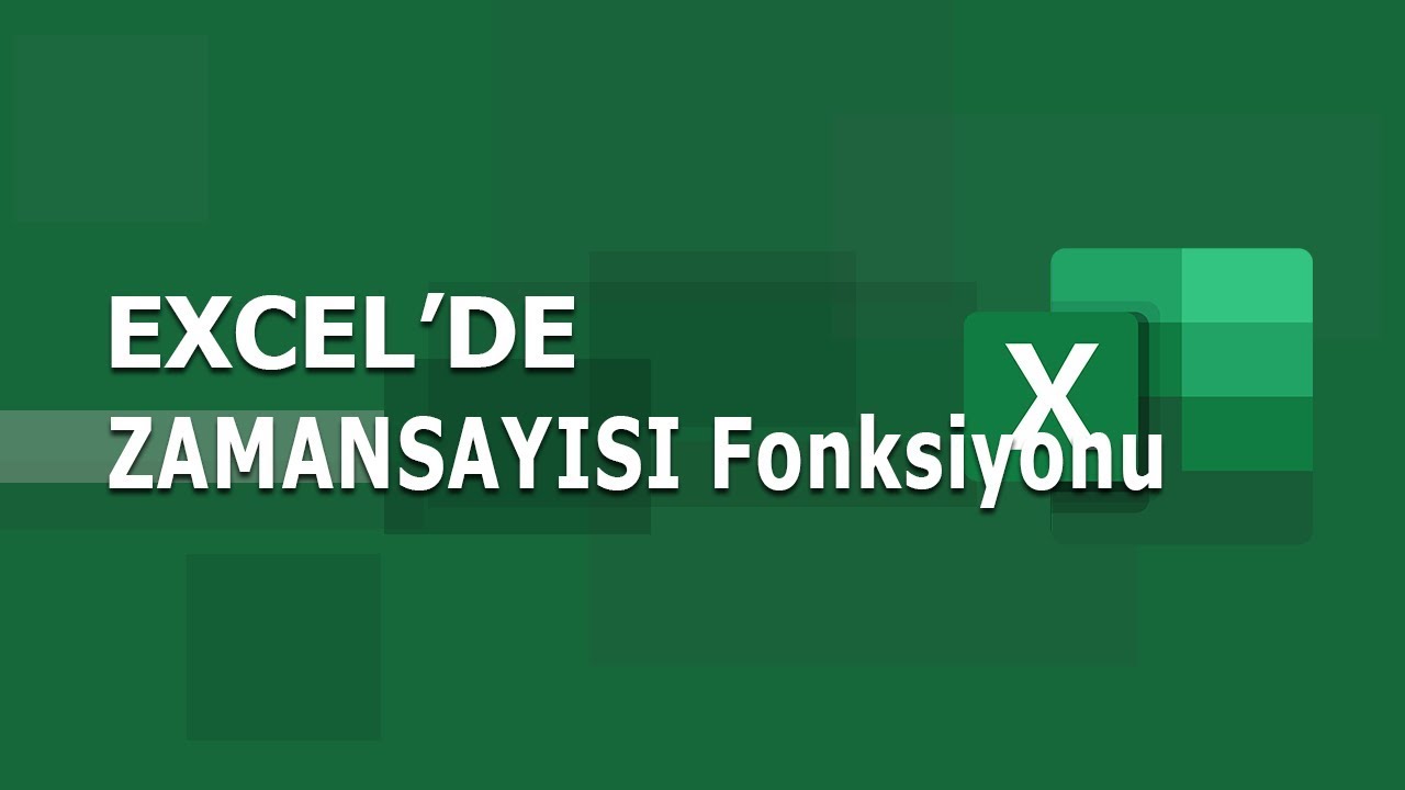 ZAMANSAYISI (TIMEVALUE) Fonksiyonu | Excel Dersleri