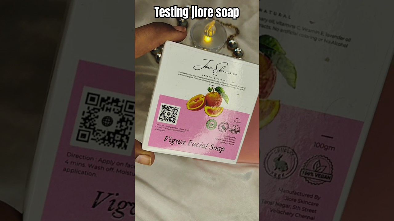 Testing Jiore Vigwa Facial Soap #nykaapinksale #skincare #pondswhitebeautycream #beautyproduct