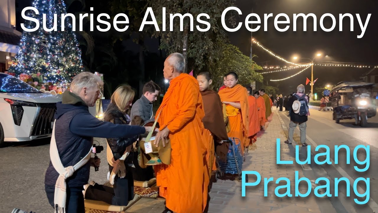 Sunrise Alms Ceremony & Pak Ou’s 4,000 Buddhas | Luang Prabang, Laos