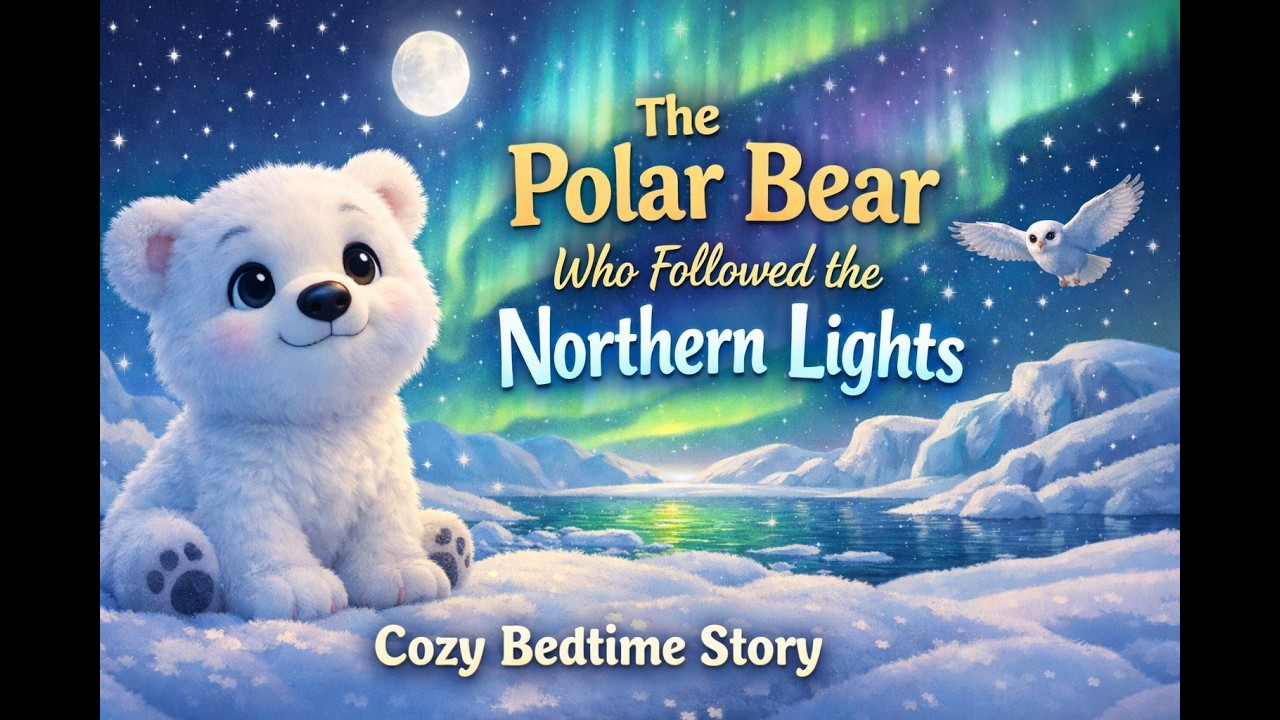 A Polar Bear’s Magical Night | Northern Lights Bedtime Story for Sleep