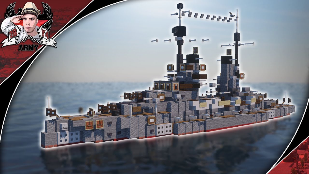 Minecraft: WW1 SMS König | König-Class Battleship Tutorial (1:5 Scale)