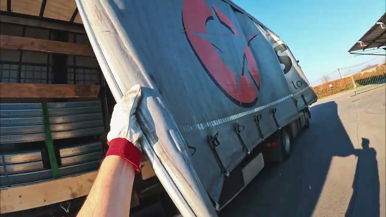 New Day - New Work | Mercedes-Benz Actros | Loading and difficult exit