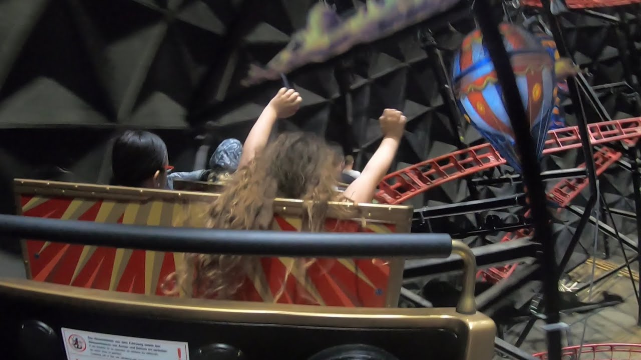 Eurosat CanCanCoaster fahrt bei Licht |POV @Europa-Park|