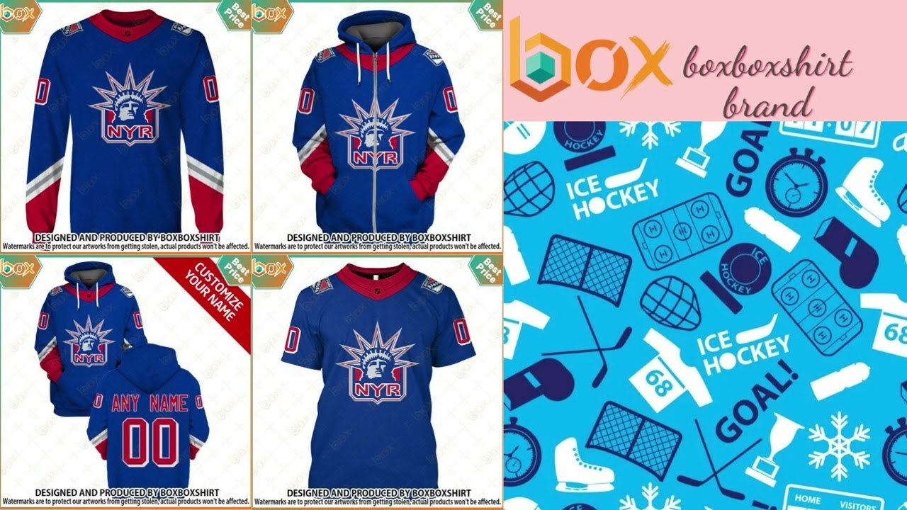 Personalized Reverse Retro Jerseys New York Rangers Hoodie