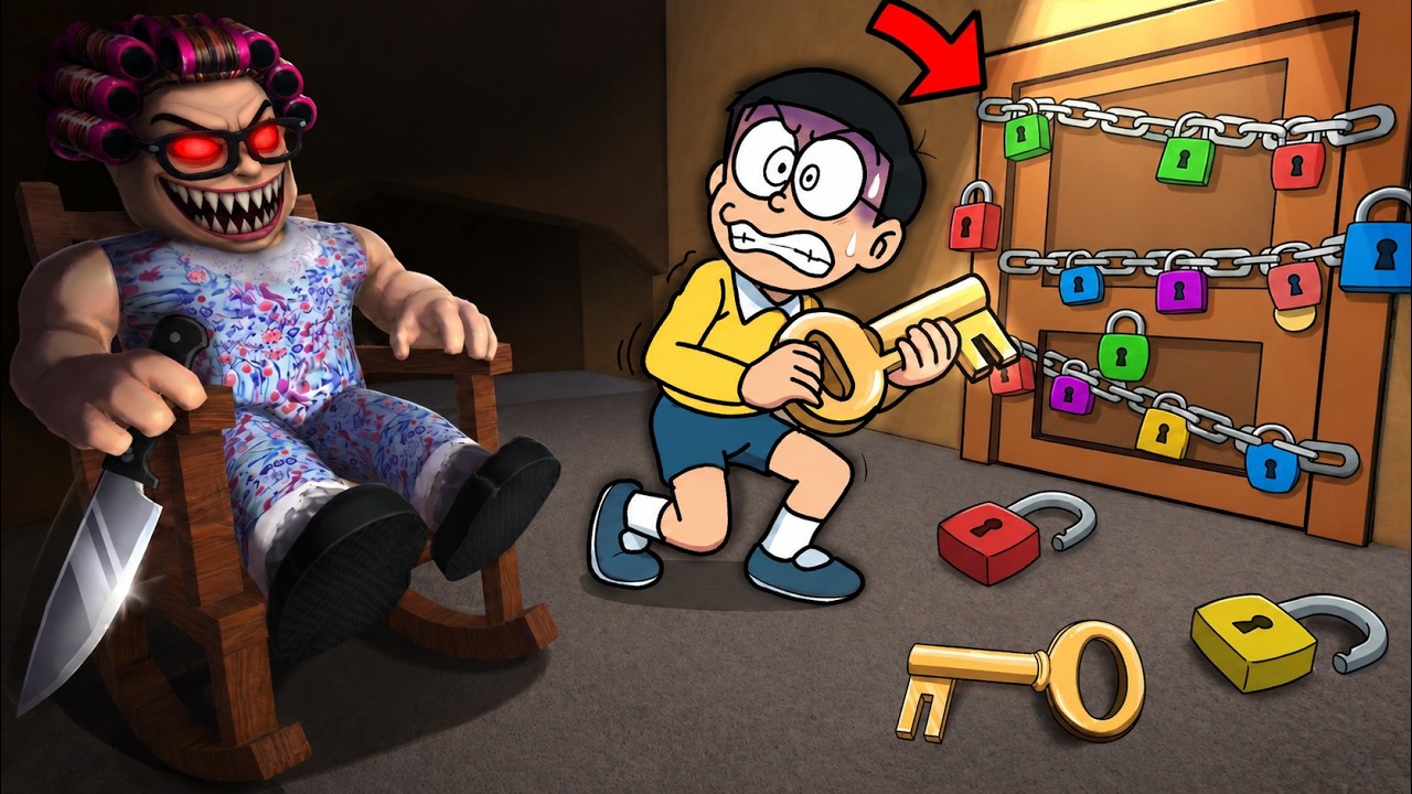 Find 100 Keys To Escape Granny House! 🔑