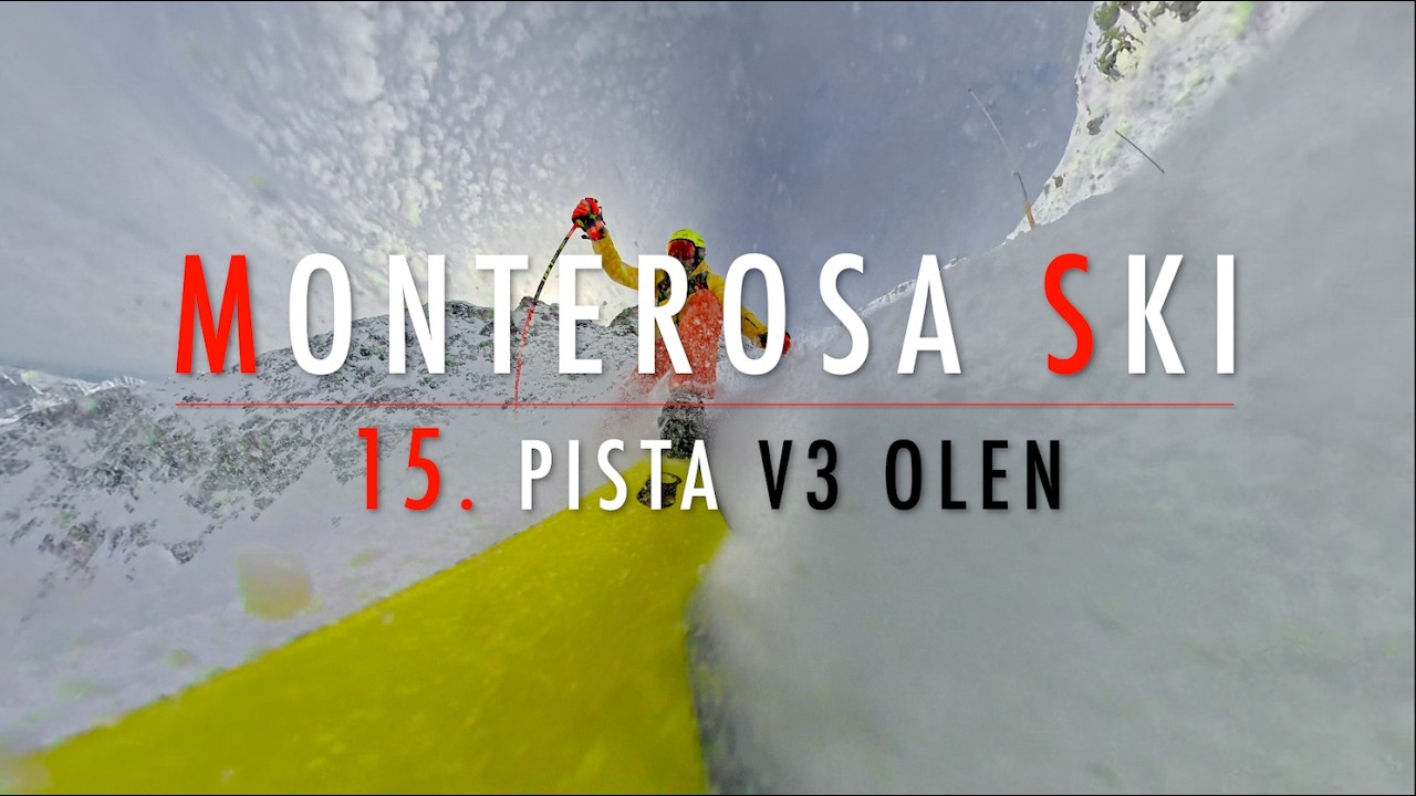 4K 🔴 MONTEROSA SKI 🔴 15. Pista V3 Olen (nera) 🔴 Day 5 🔴 Insta360 X5 🔴 13.2.2026