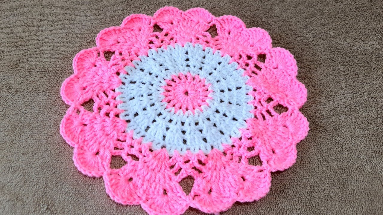 ऊन का बहुत ही आसान थालपोश क्रोशिया से Thalposh  woolen rumal  Crochet thalpos @AllInOnesandhya