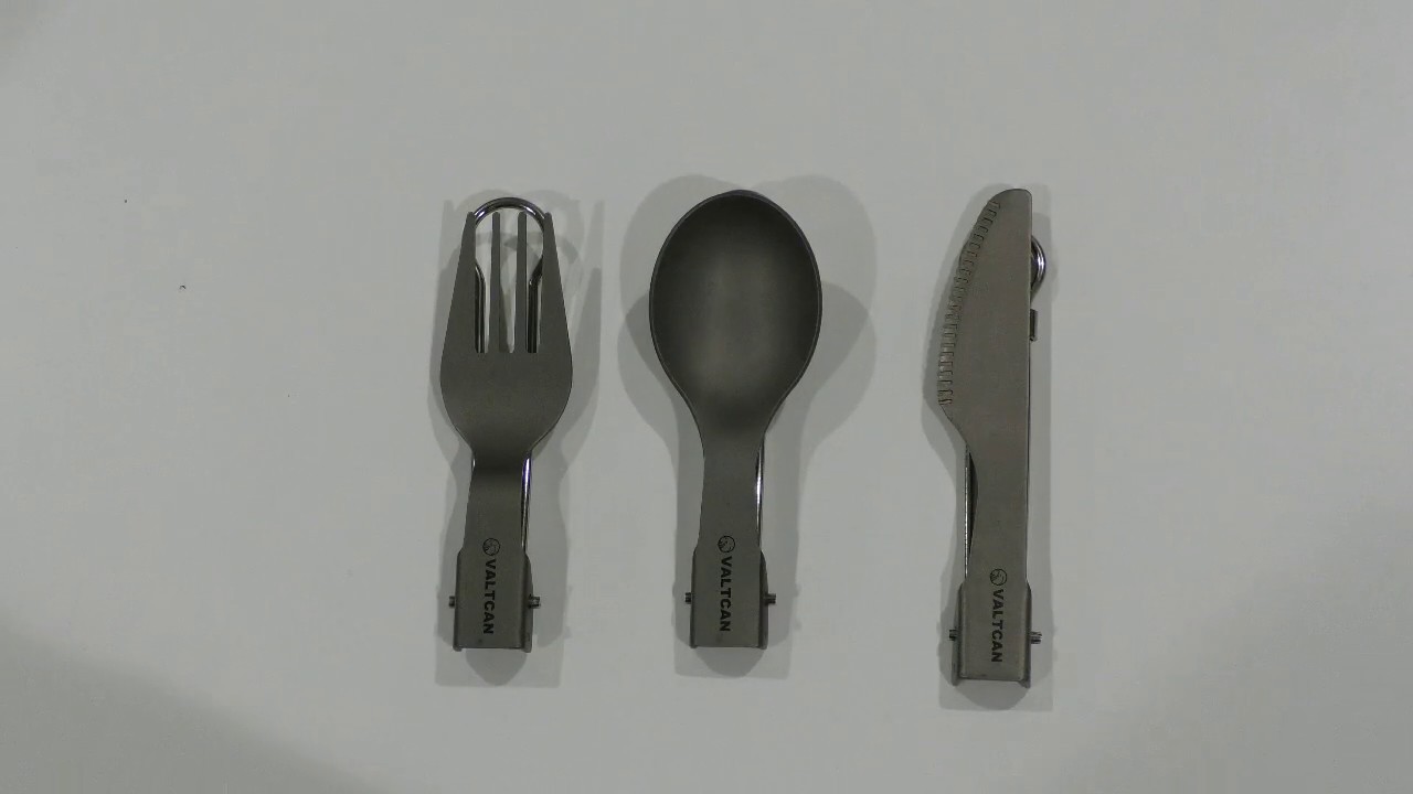 Valtcan Titanium Foldable Utensil Set