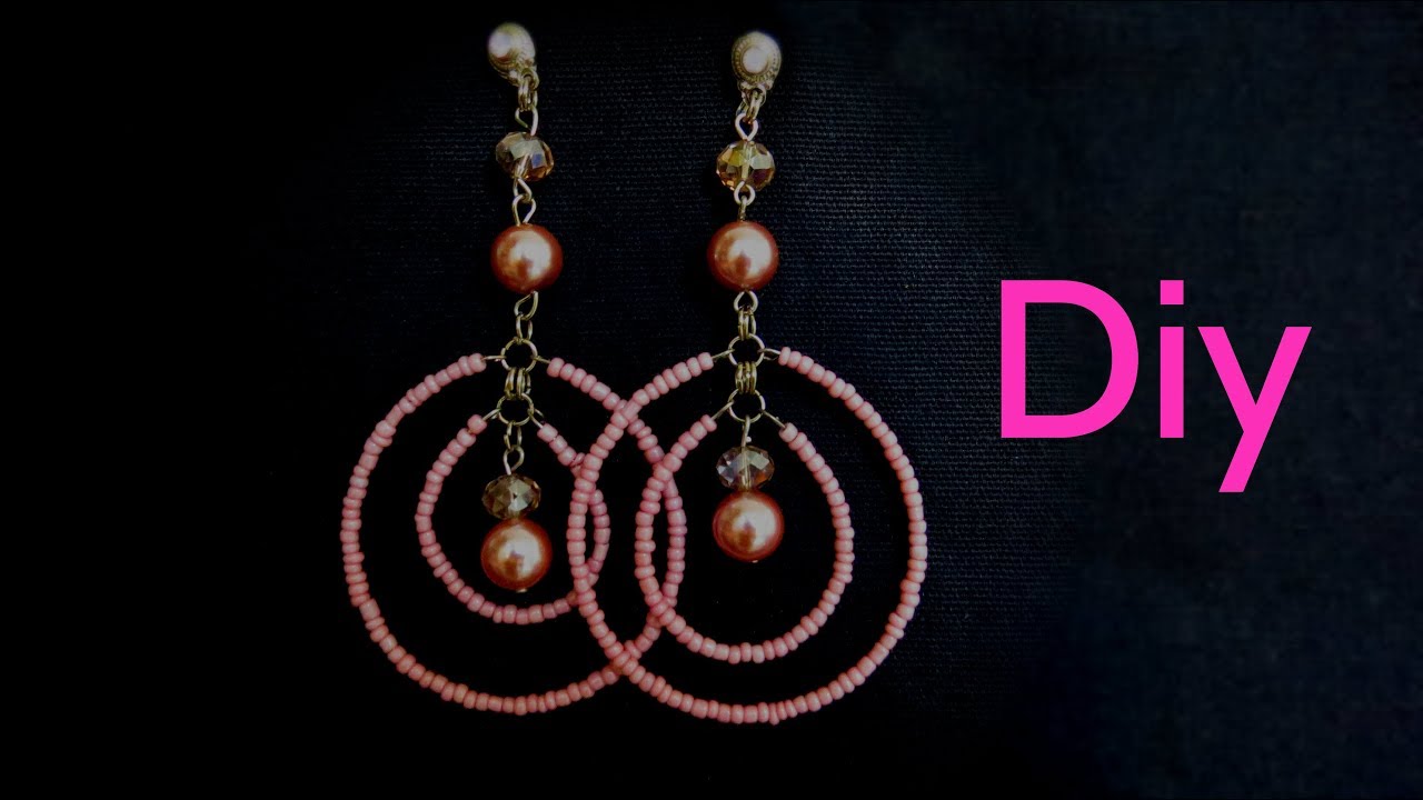 #Brincos - Maxi Brincos Mi&ccedil;angas e Cristais - #Diy #Tutorial #Passo a Passo