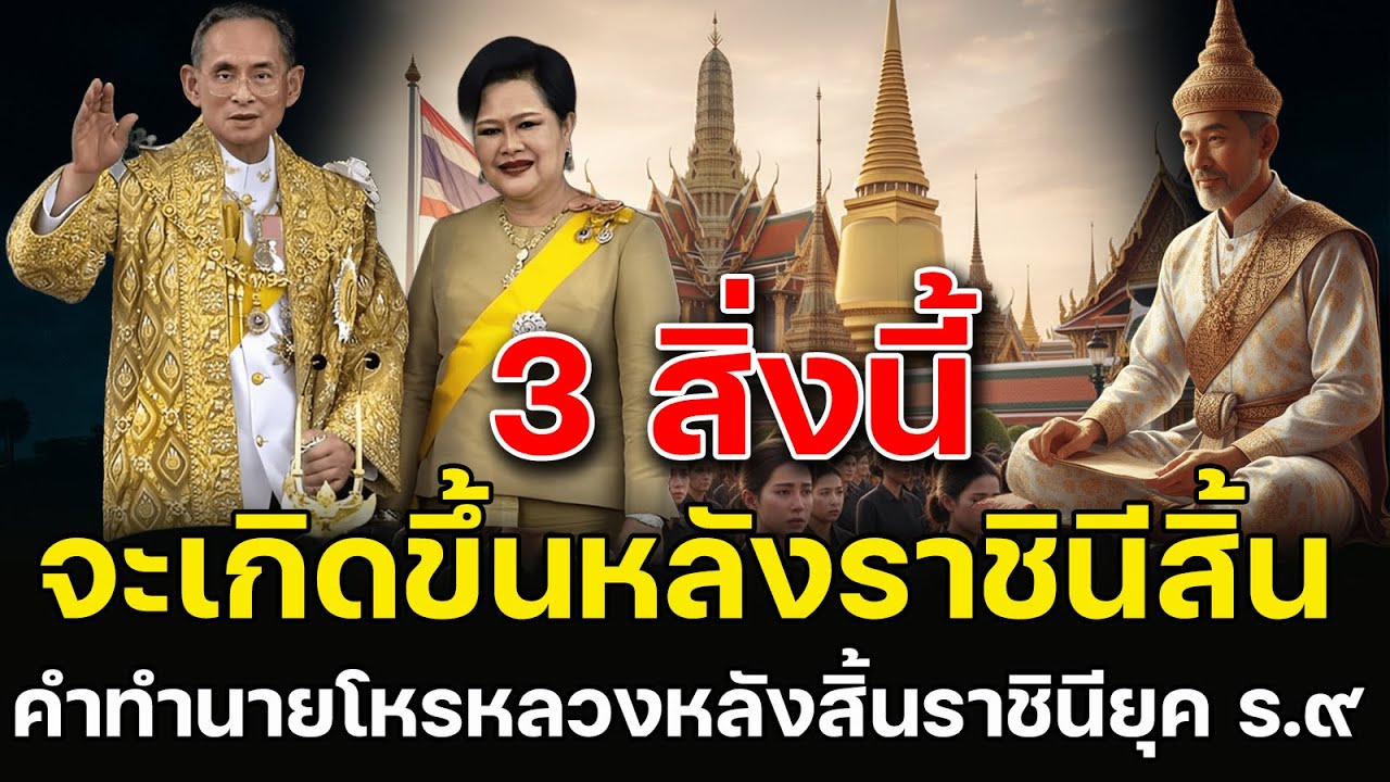 3 สิ่งนี้ จะเกิดหลังสิ้นพระราชินี ยุค ร.9 เปิดคำโหรหลวงหลังสิ้นยุค ร.9 อย่างสมบูรณ์แบบ