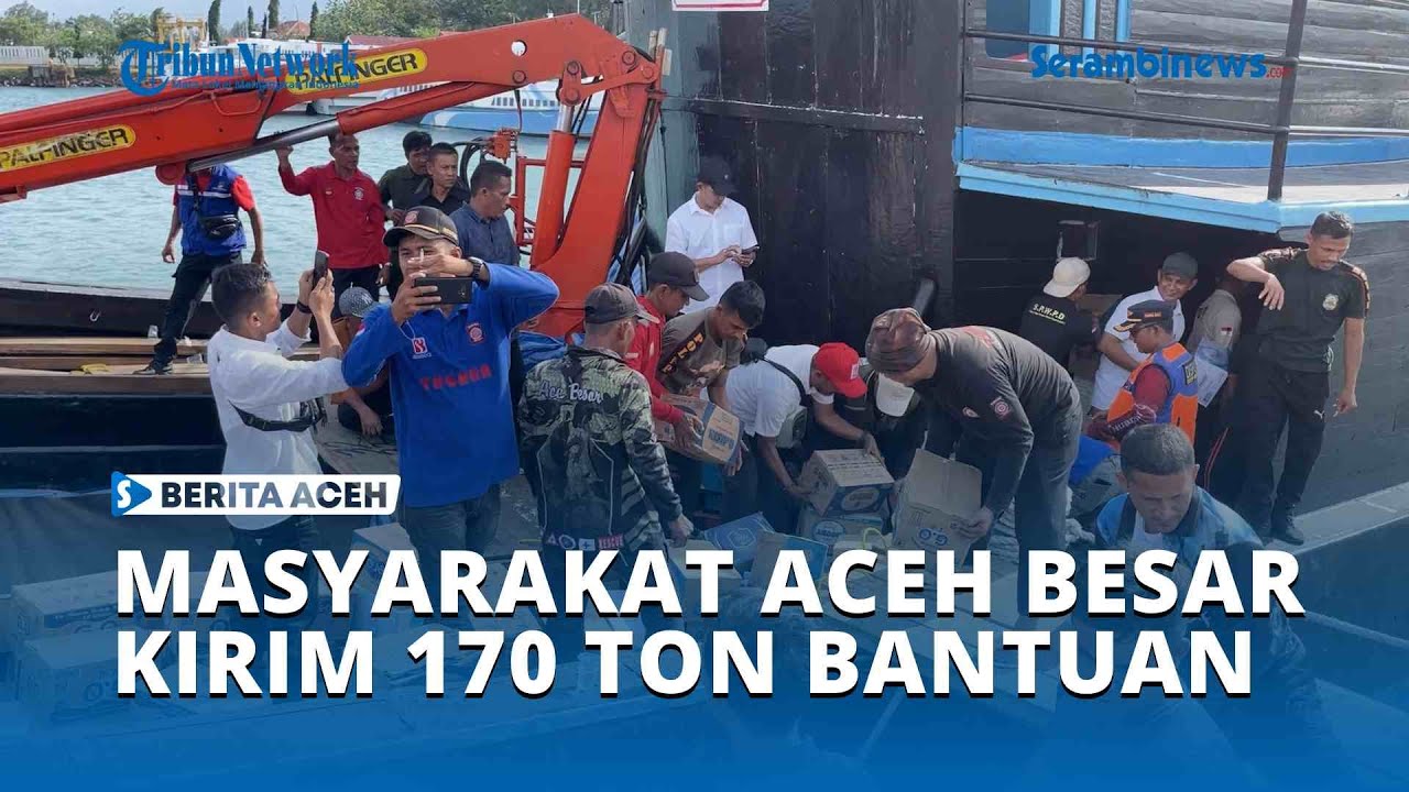 Masyarakat Aceh Besar Kirim 170 Ton Bantuan Korban Banjir Aceh