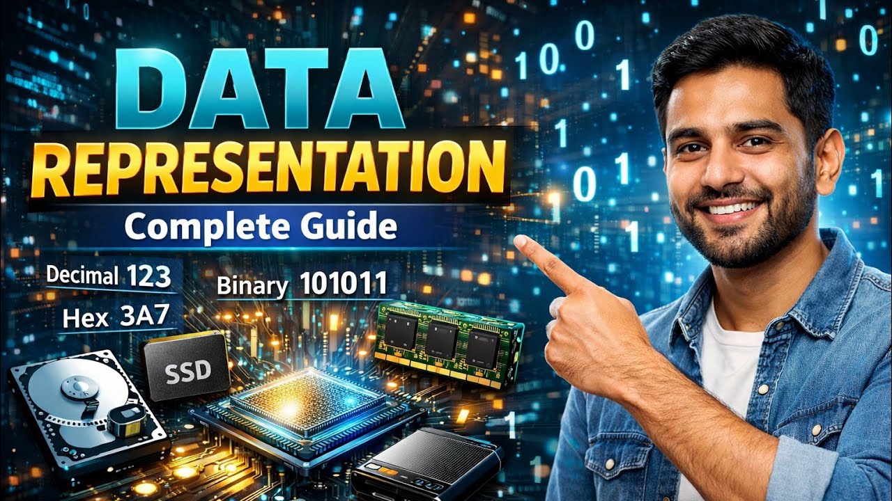 Data Representation Complete Guide | Number System, Binary, Memory & Storage