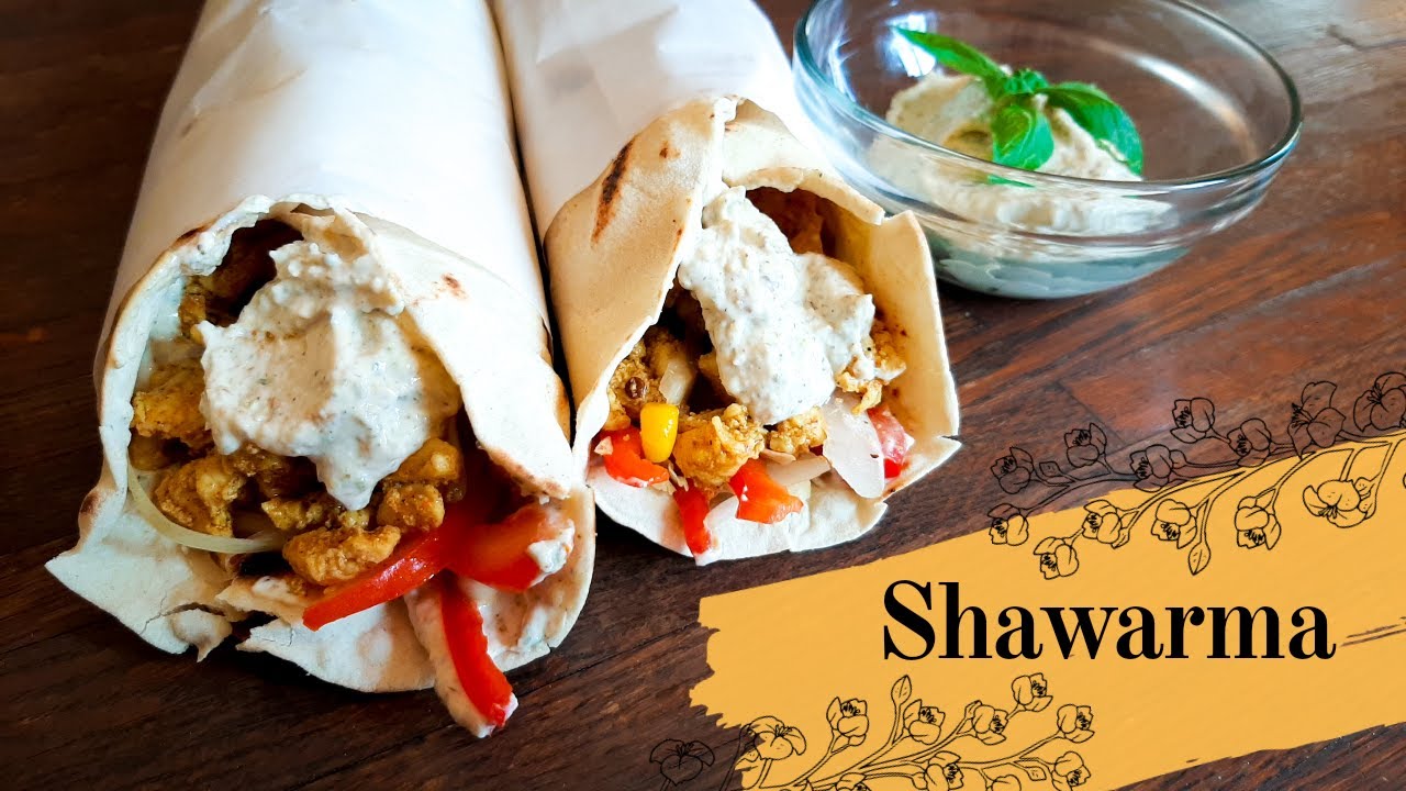 O DELICIOSO Shawarma INDIANO + Molho Tahine