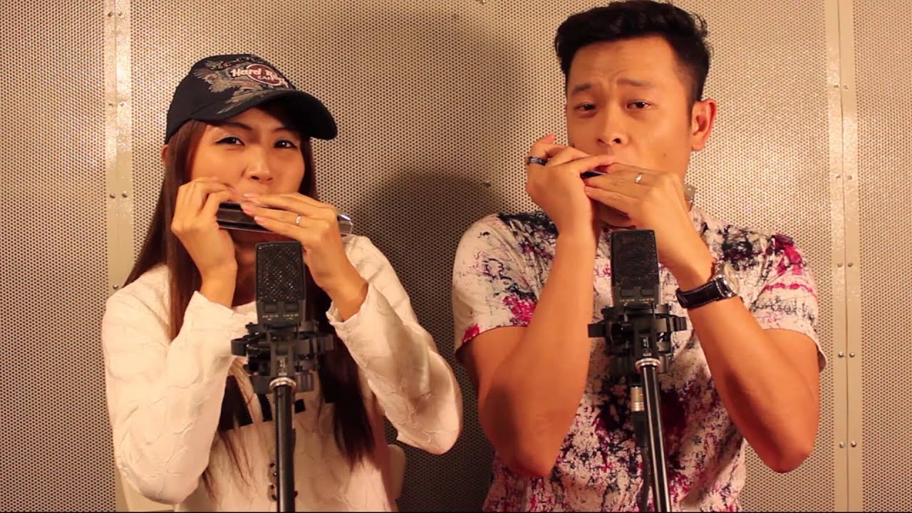 Demi Lovato - FROZEN "Let It Go" (Aiden N Evelyn harmonica cover)