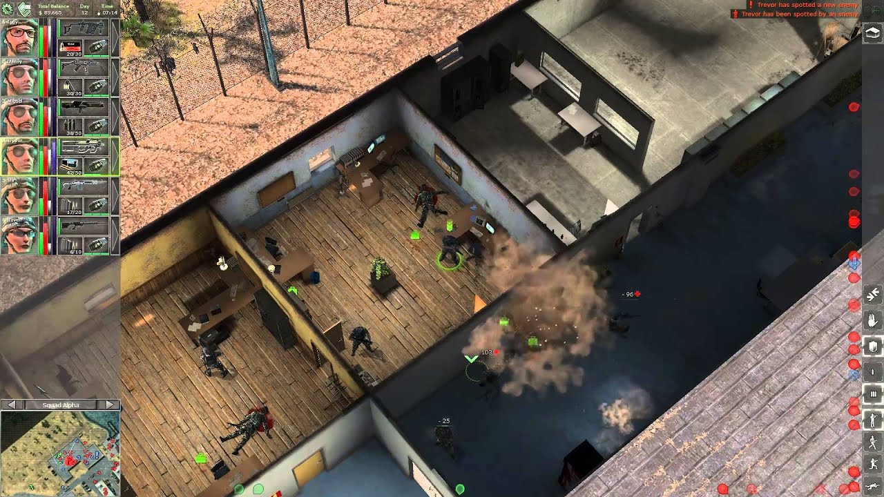 Jagged Alliance: Back in Action - Attack on Army Barracks (Gameplay)