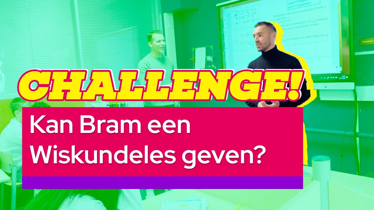 KAN BRAM VAN POLEN EEN WISKUNDELES GEVEN?! 🧠📐 #ChallengeAccepted