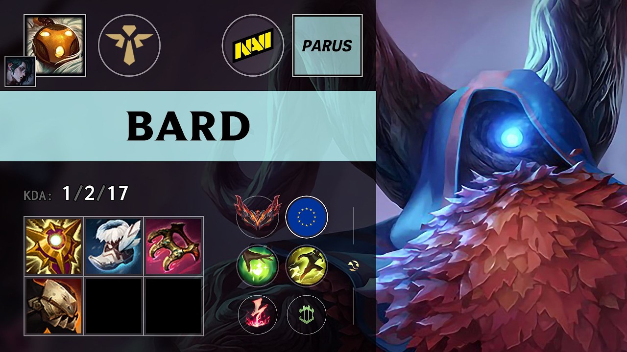 (NAVI Parus) Bard Support vs Nautilus (MKOI Alvaro) - EUW Grandmaster Patch 26.16