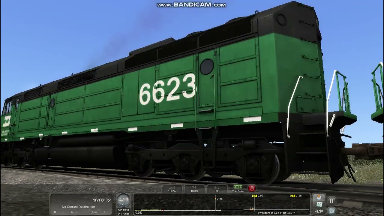 Train Sim Classic: A Pair Of BN F45's On Marias Pass