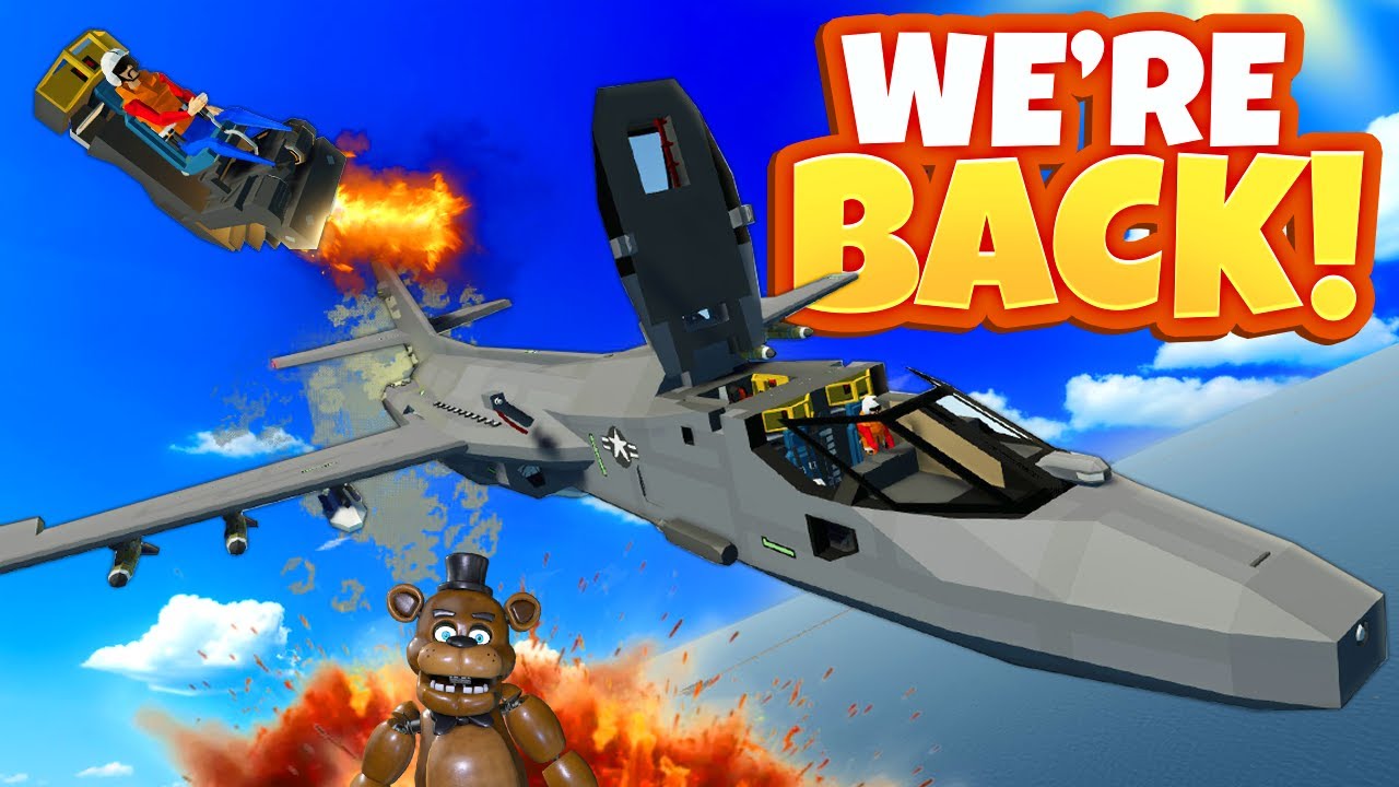 We're Back Using a Bomber to DESTROY The FNAF Pizzeria Stormworks!