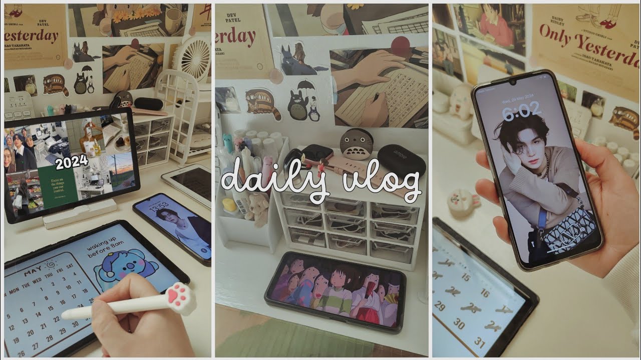 Productive reset vlog🌷setting goals, 6AM morning routine, mini haul, watching anime, new month goals