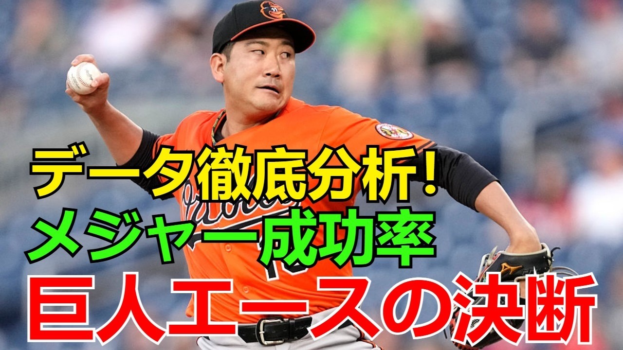 【ホットニュース】菅野智之が選んだ「メジャー電撃合意」は正解か？移籍先の球団を徹底予想！彼のMLBでの成功率をデータ分析【巨人エースの決断】