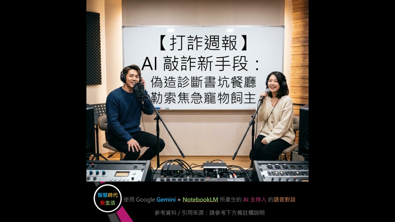 EP.306 [ Podcast ] 【打詐週報】AI 敲詐新手段：偽造診斷書坑餐廳、勒索焦急寵物飼主